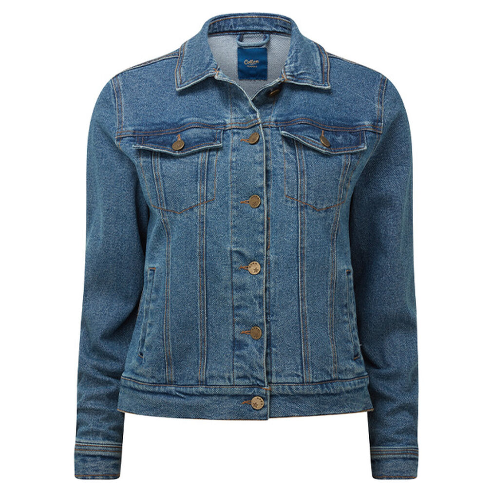 The Blissful Blouse | Denim Jacket | By Cotton Traders